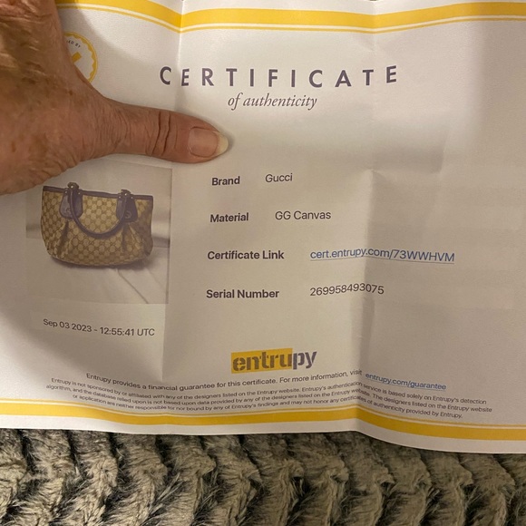 Gucci Scarlett Tote/Shoulder Bag with COA - Picture 12 of 12